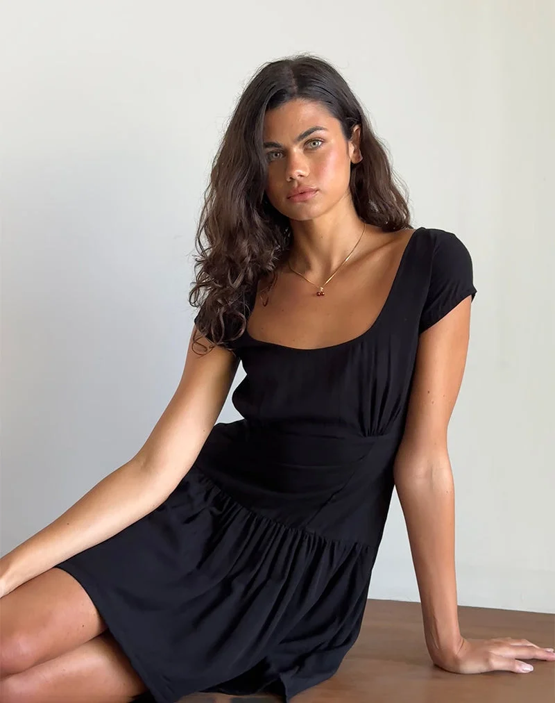 Ohayo Mini robe en noir