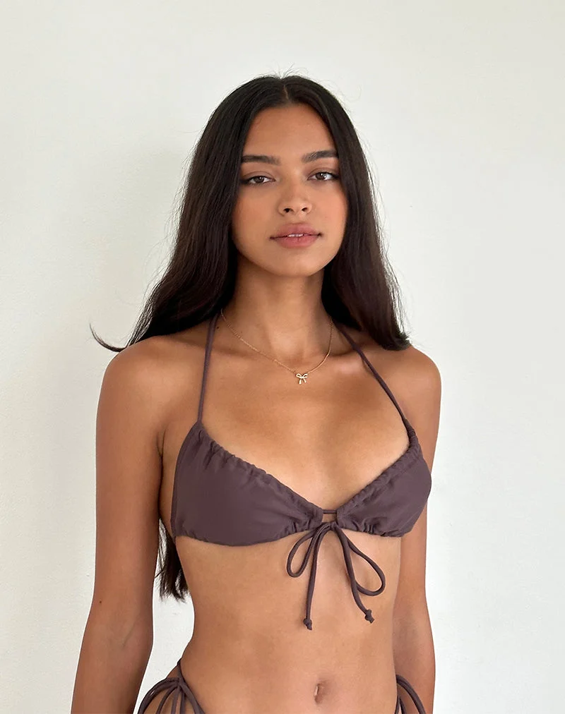 Top de bikini Kaia en café