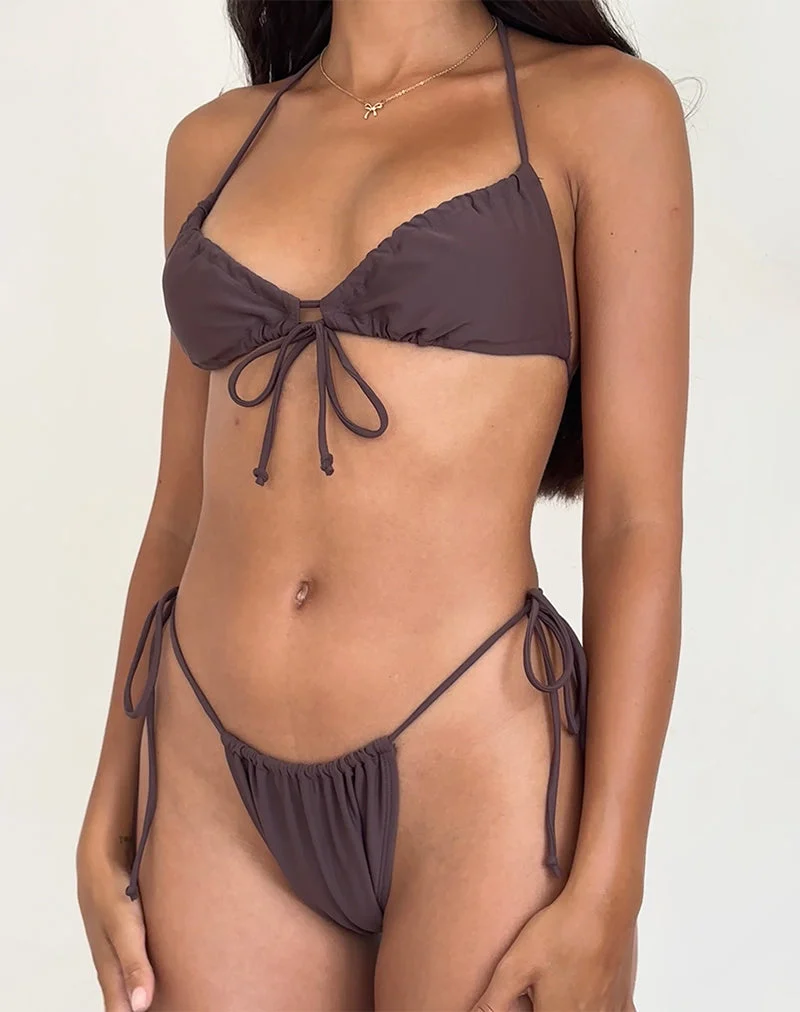 Top de bikini Kaia en café