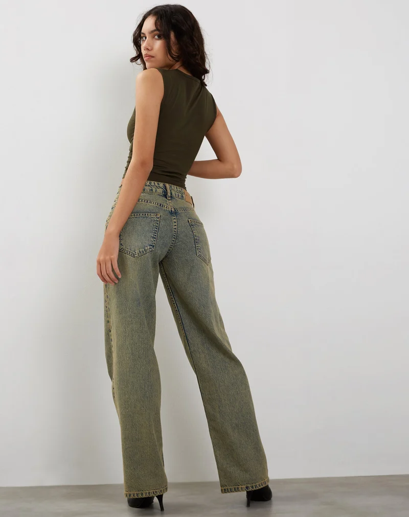 Monlo Vest Top in Olive
