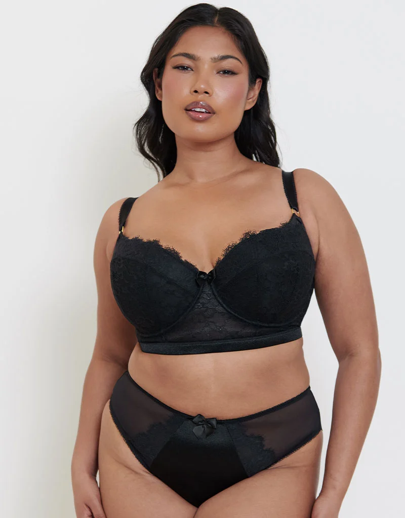 Liaison Vienna Padded Longline Balcony Bra Black