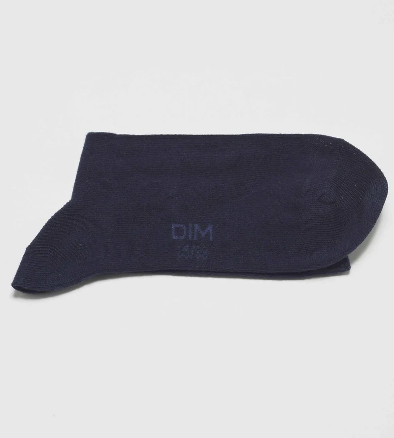 Lot de 3 paires de chaussettes femme Bleu Marine en coton Dim