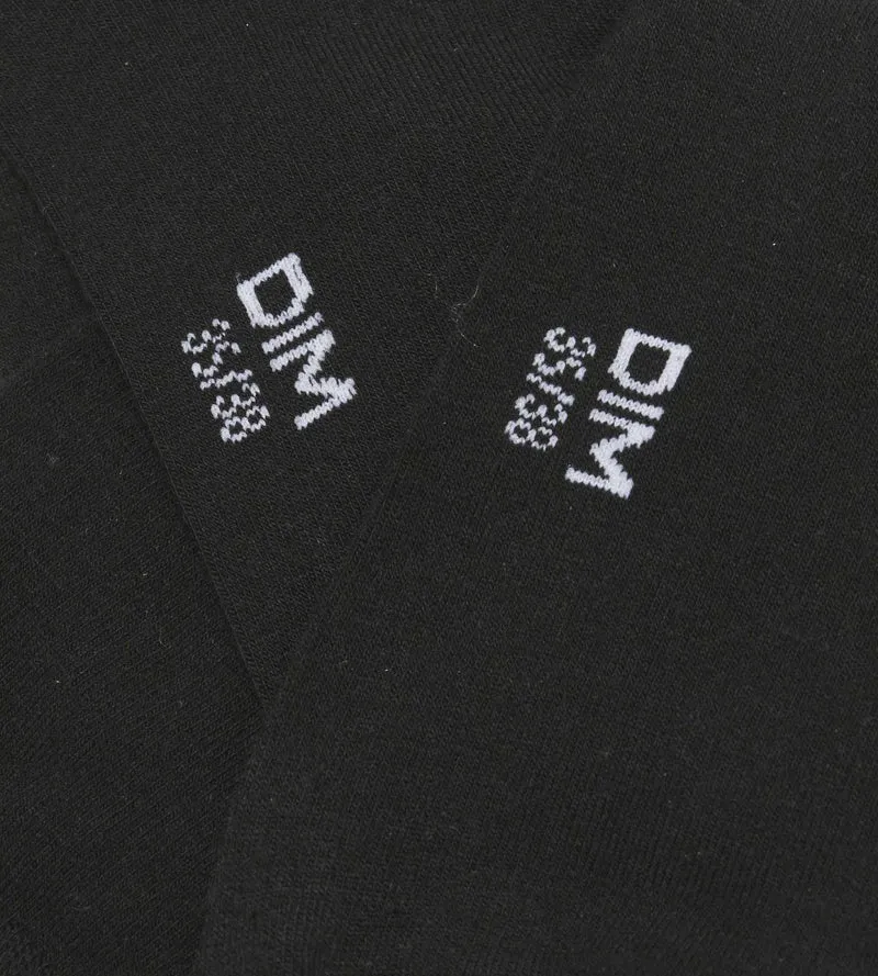 Lot de 2 paires de chaussettes femme en viscose Noire Dim Bambou