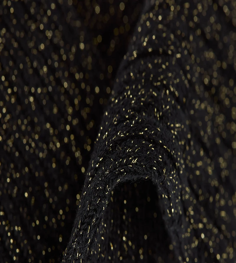 Chaussettes femme côtelées noir La Mode