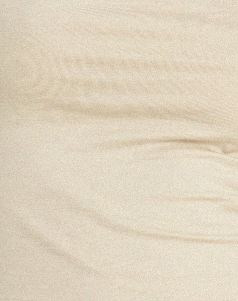 Jinsu Crop Top en Lycra Coconut Milk