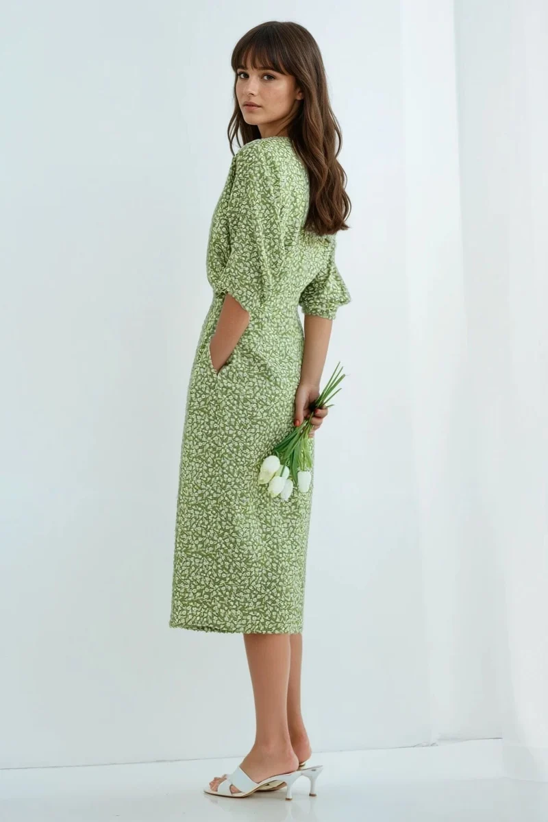 Robe Longue Fluide Fleurie - Coline