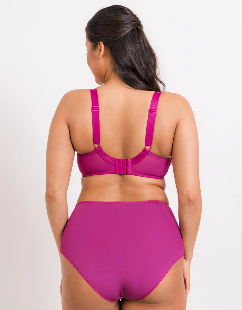 Flirtelle Swirl Balcony Bra Orchid