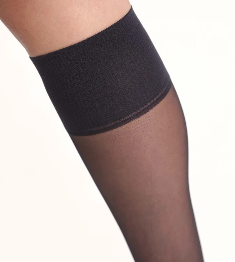 Lot de 3 mi-bas transparents noirs Beauty Resist 20D