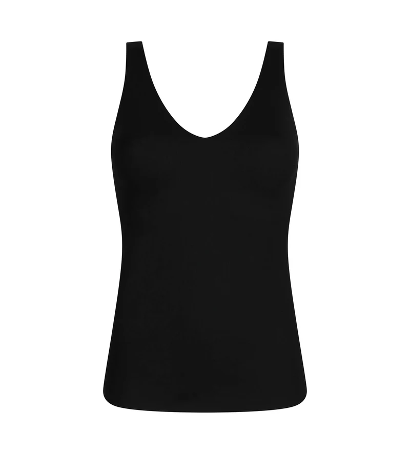 Débardeur femme paddé en microfibre Noir Dim Invisible