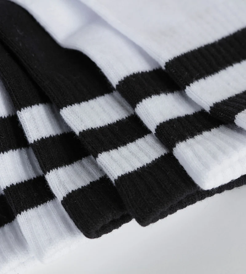Lot de 3 paires de chaussettes basses homme Blanc Noir EcoDim