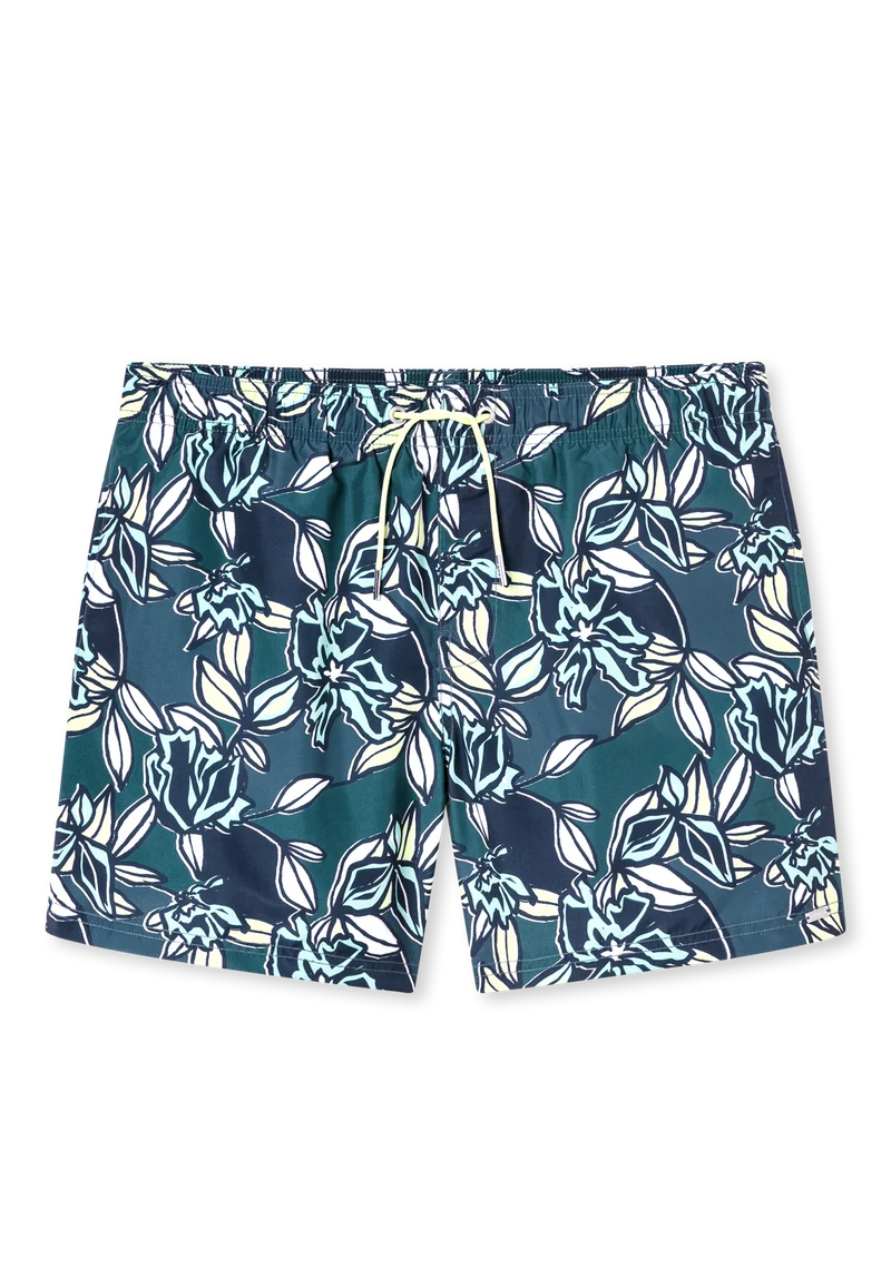 Badeshorts Bunt gemustert - Aqua