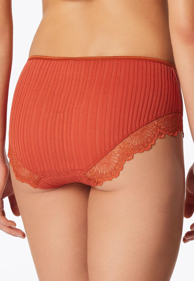 Midi Slip mit Spitze Orange - Revival Marie