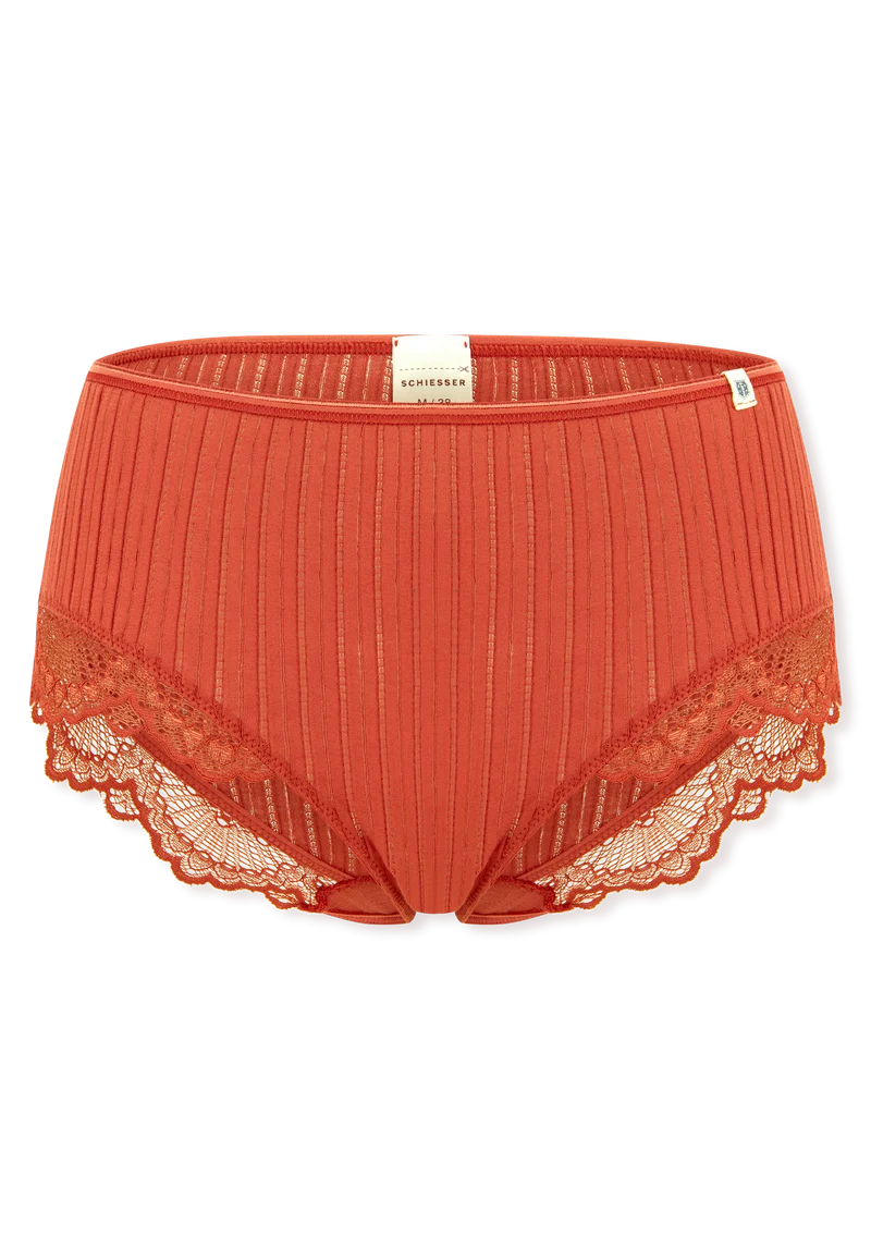 Midi Slip mit Spitze Orange - Revival Marie