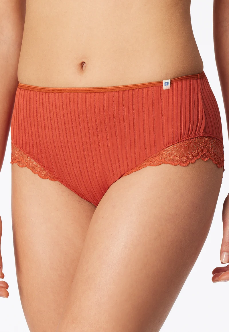 Midi Slip mit Spitze Orange - Revival Marie