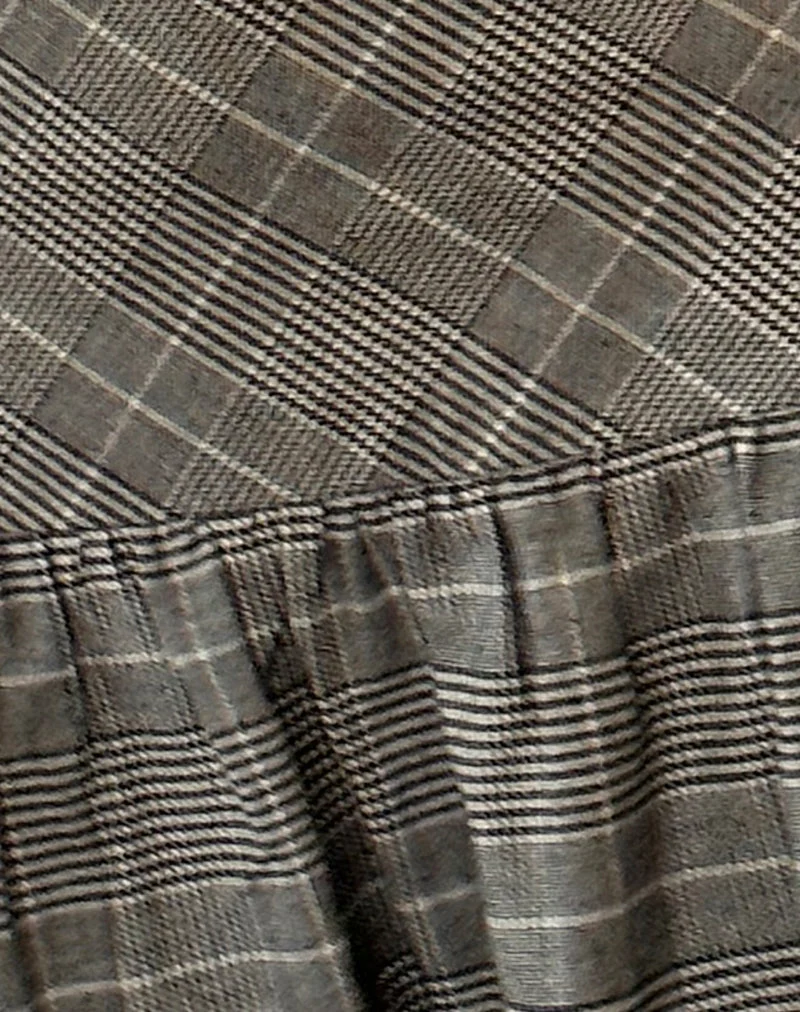 Jupe Casita, noir et blanc, à carreaux multiples