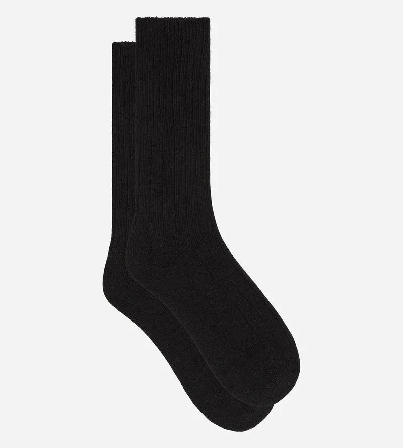 Chaussettes chaudes femme noir