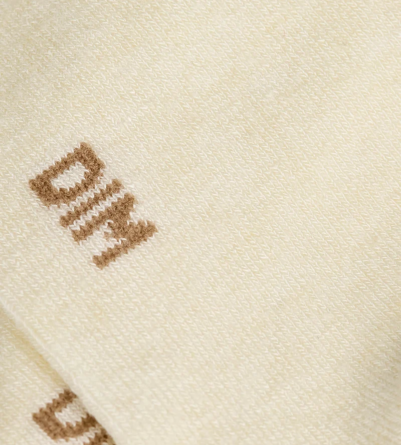 Chaussettes femme ivoire Laine Douce