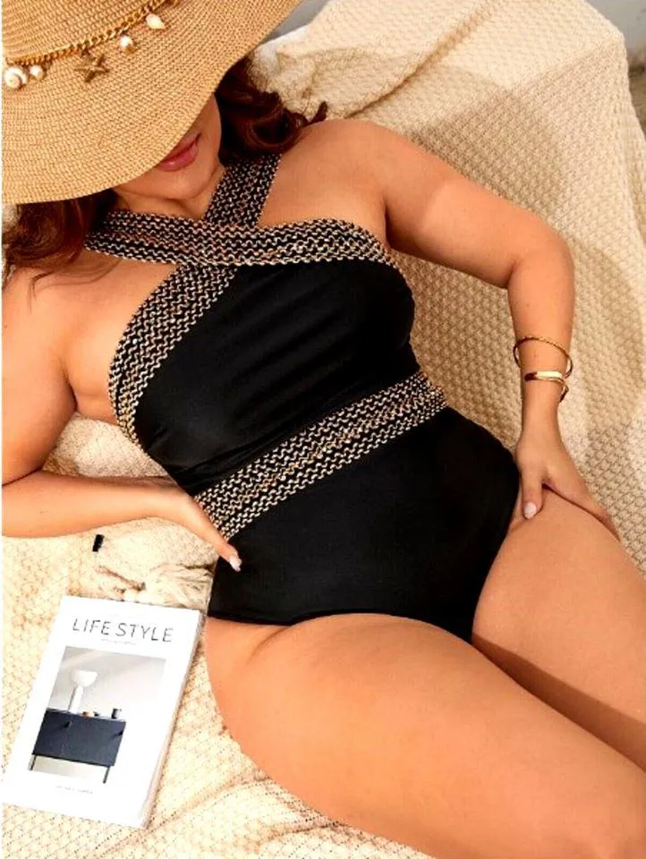 Maillot De Bain Gainant Ventre Plat À Sequins - Masha