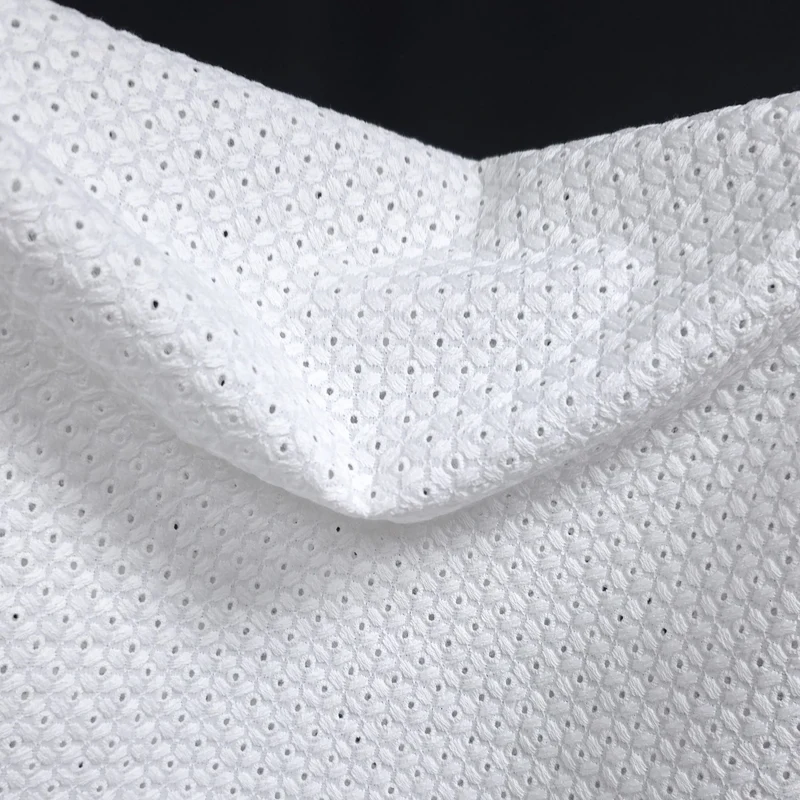 Coton brodé entièrement ajouré | Blanc | Deadstock de maison de luxe
