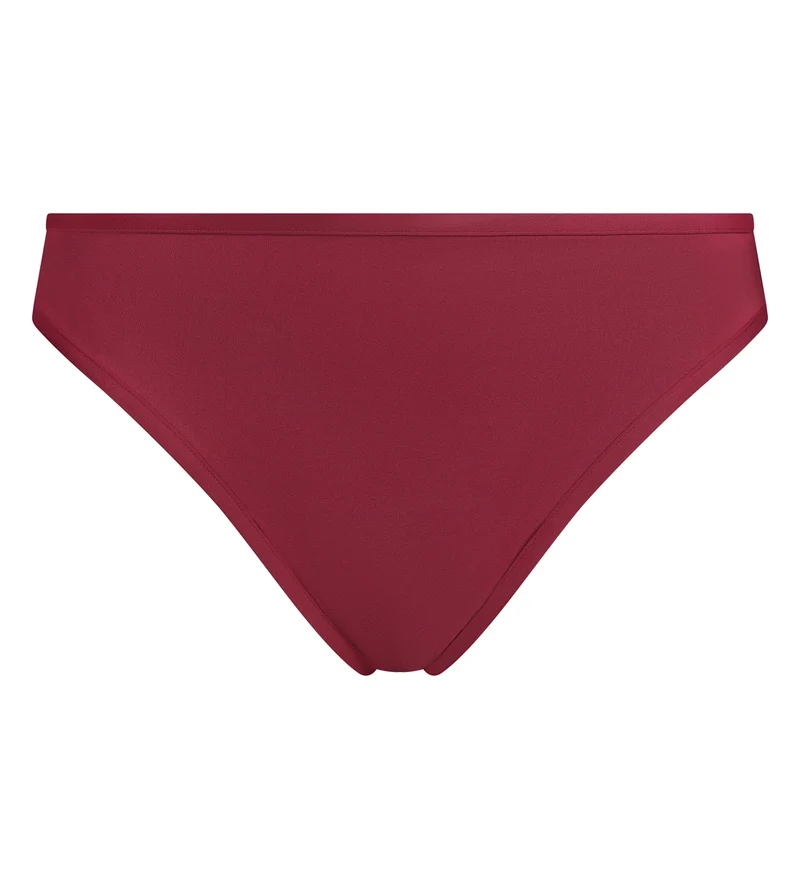 Maillot de bain menstruel slip Rouge flux léger à moyen Dim Protect
