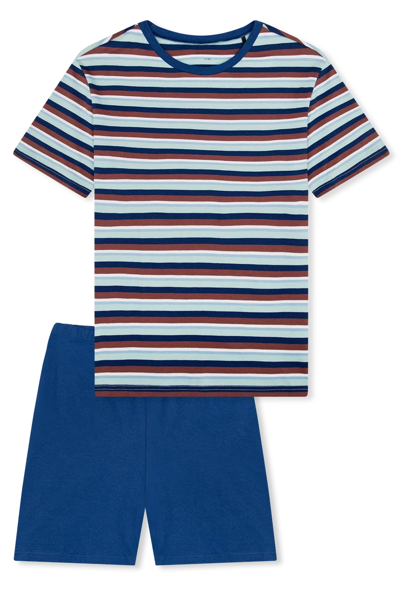 Schlafanzug kurz Bunt gestreift - Teens Nightwear