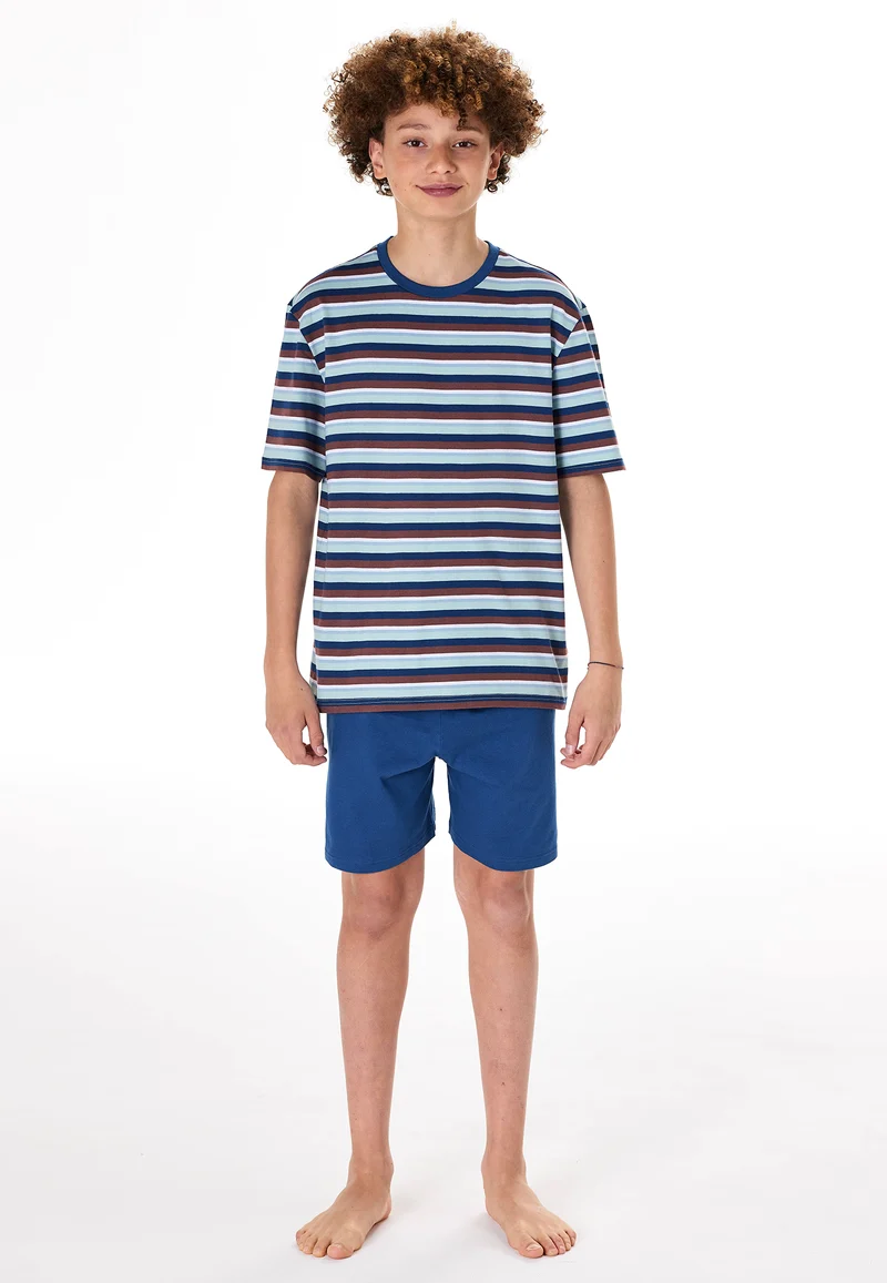 Schlafanzug kurz Bunt gestreift - Teens Nightwear