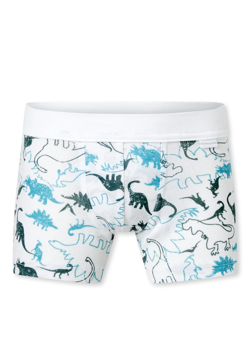 Shorts 2er-Pack Bunt gemustert - Fine Rib