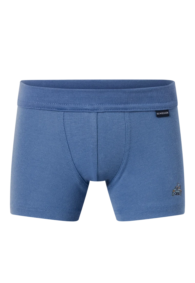 Shorts 2er-Pack Blau - Fine Rib