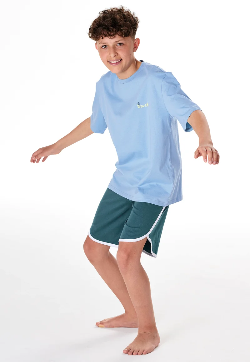Schlafanzug kurz Blau/Grün - Teens Nightwear