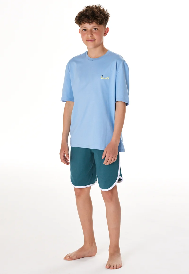 Schlafanzug kurz Blau/Grün - Teens Nightwear