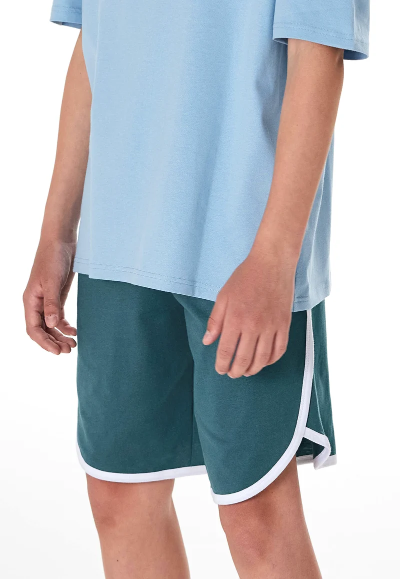 Schlafanzug kurz Blau/Grün - Teens Nightwear
