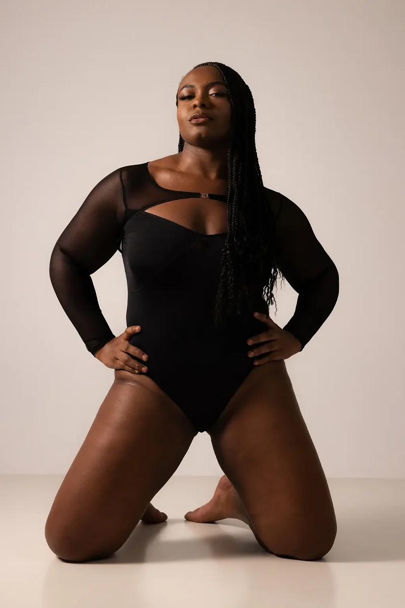 Body manches longues Romane Dicko Noir