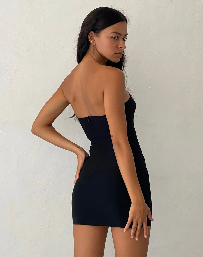 Mini robe Novara en noir