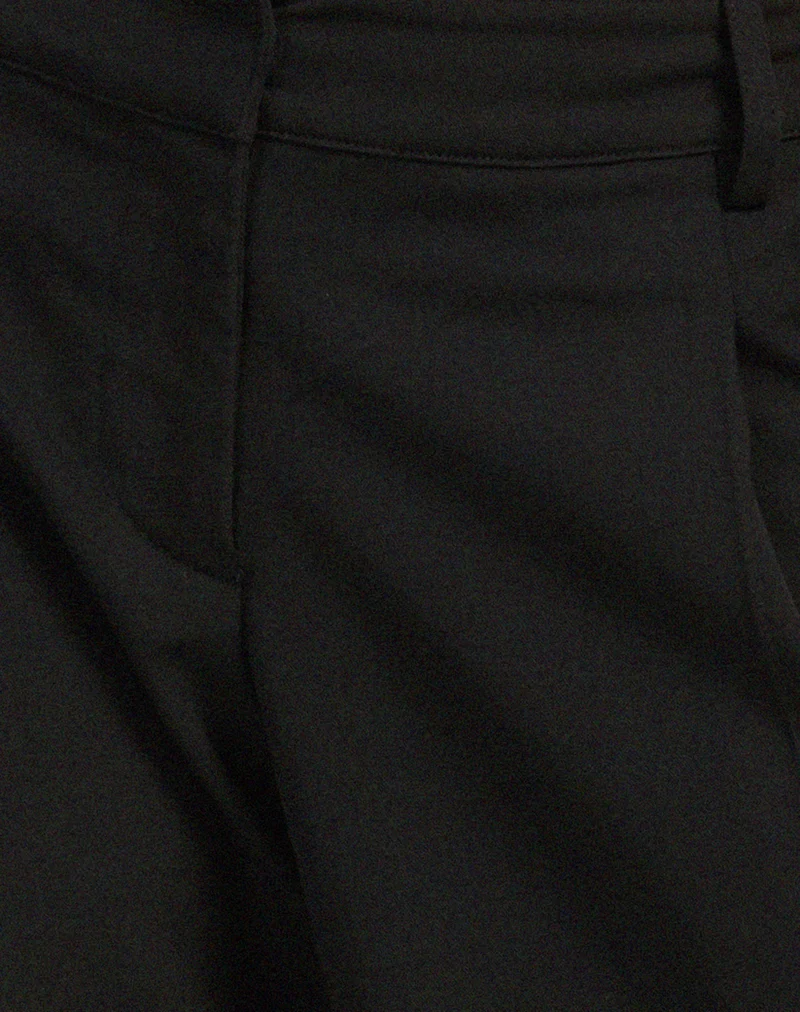 Pantalon à jambes larges Hondra, noir