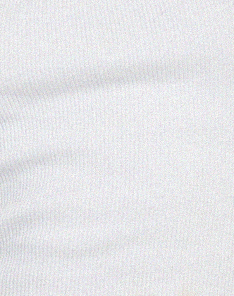 Top de gilet Roxe en blanc