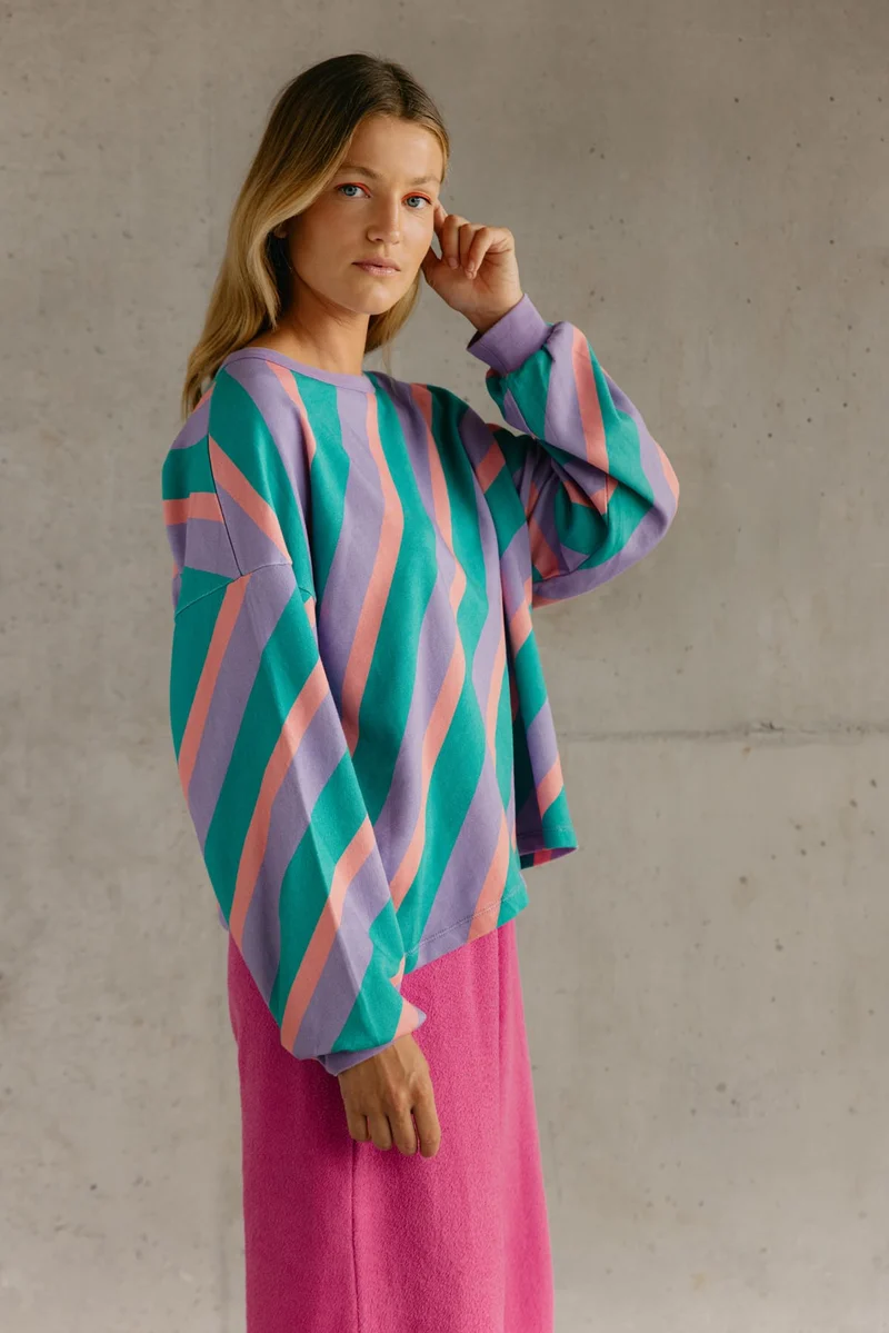 Sweat 100% Coton BIO - Flashback Violet