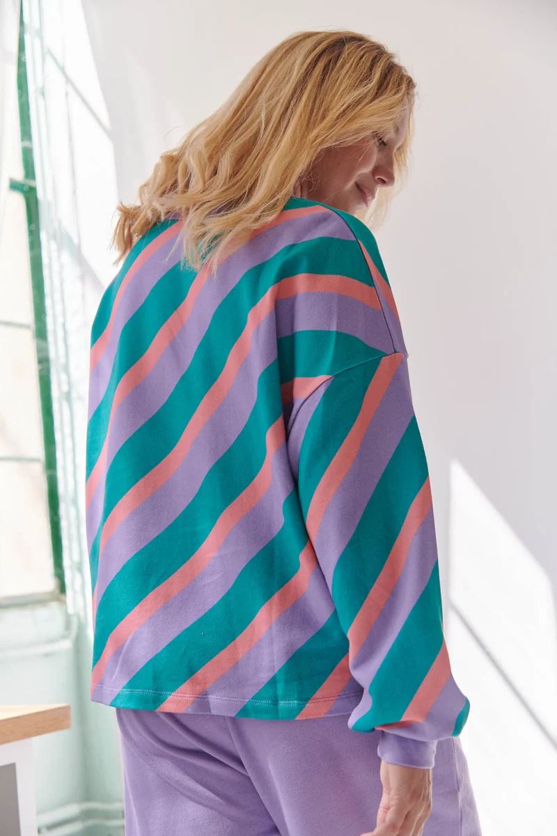 Sweat 100% Coton BIO - Flashback Violet