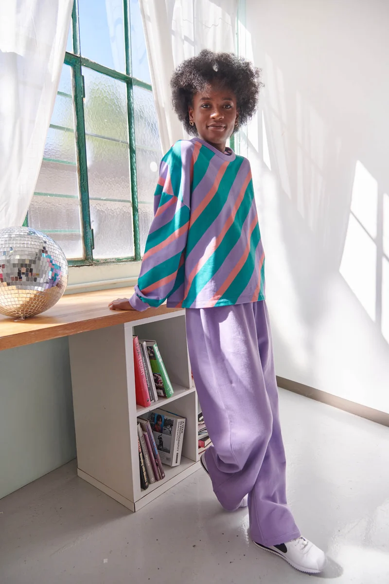 Sweat 100% Coton BIO - Flashback Violet