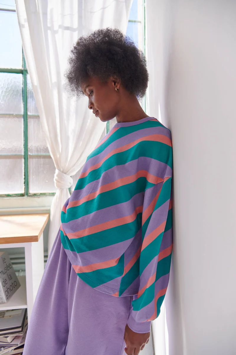 Sweat 100% Coton BIO - Flashback Violet