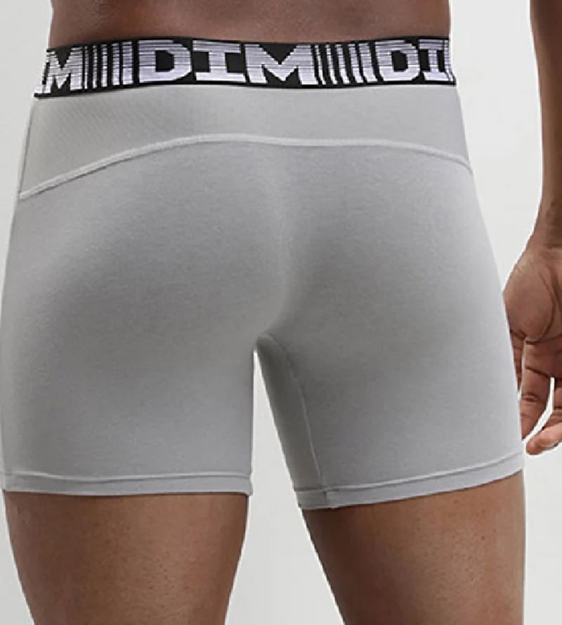Lot de 2 boxers longs homme respirants Noir Gris 3D Flex Air