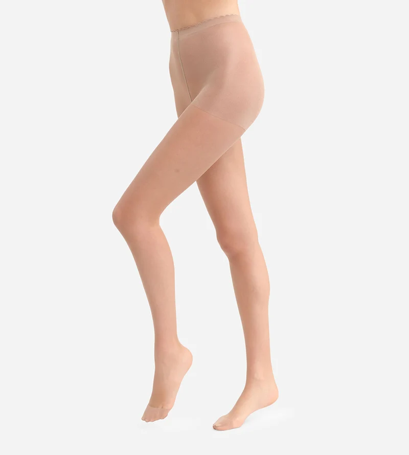 Collant chair en voile transparent effet nude Jour 17D Dim Body Touch