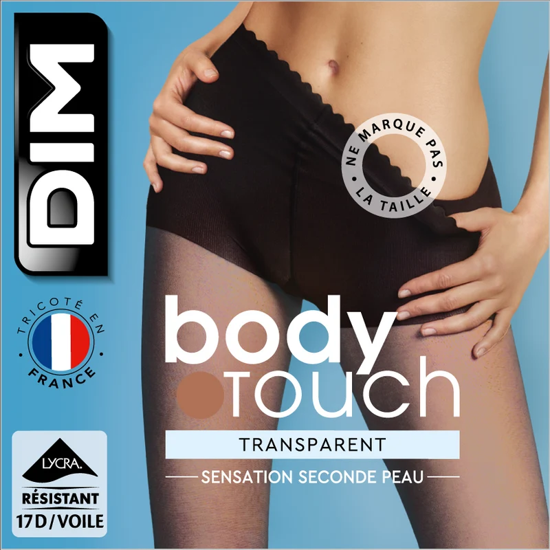 Collant chair en voile transparent effet nude Jour 17D Dim Body Touch