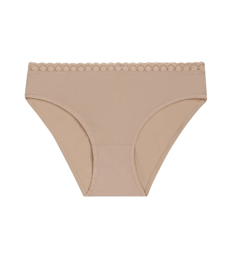Culotte fille en microfibre et dentelle Nude Daily