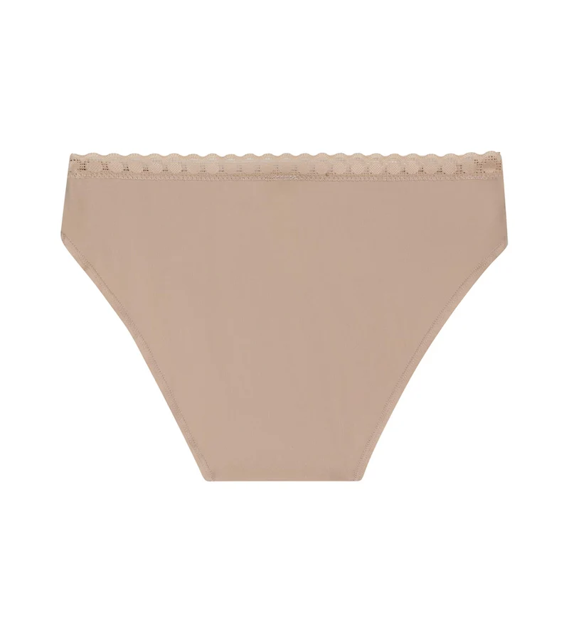 Culotte fille en microfibre et dentelle Nude Daily