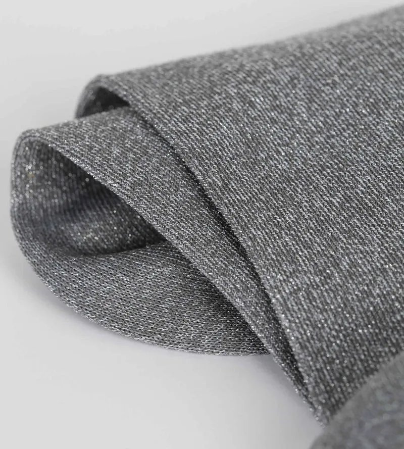 Chaussettes femme en lurex Gris Dim Mode