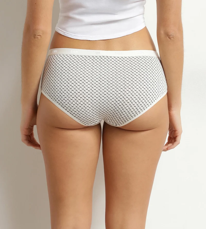 Lot de 5 boxers femme coton stretch logo Dim Les Pockets