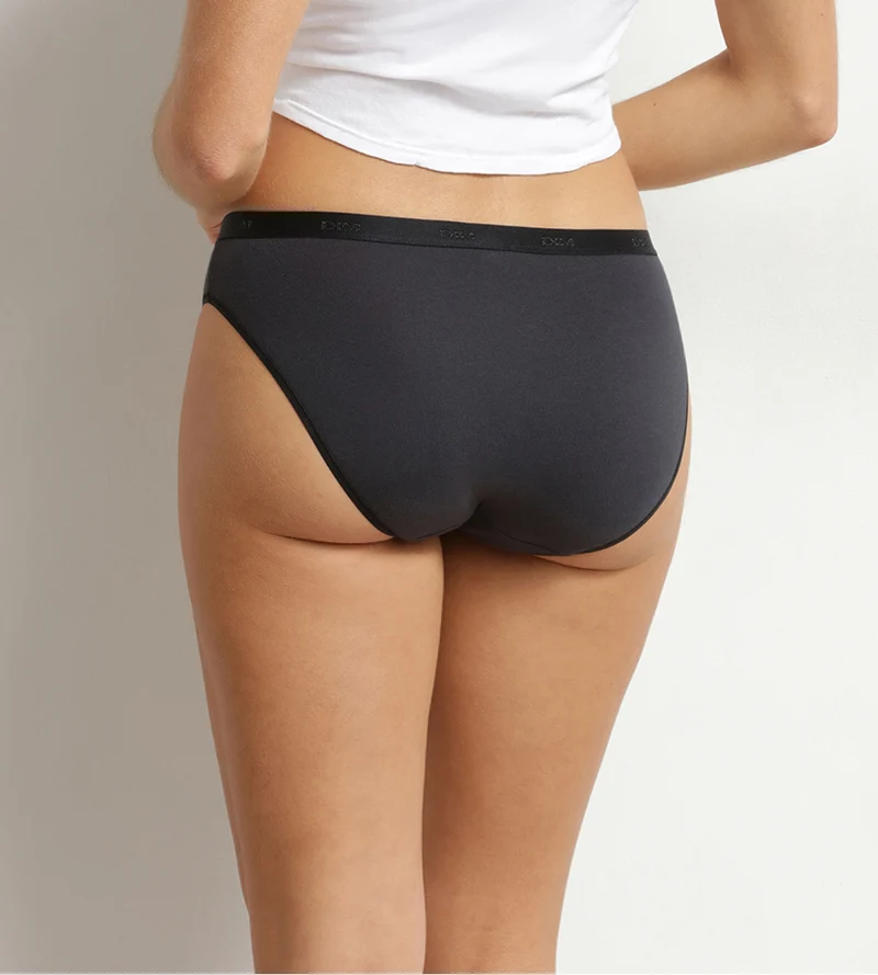 Lot de 5 slips femme coton stretch tons froids Les Pockets Ecodim