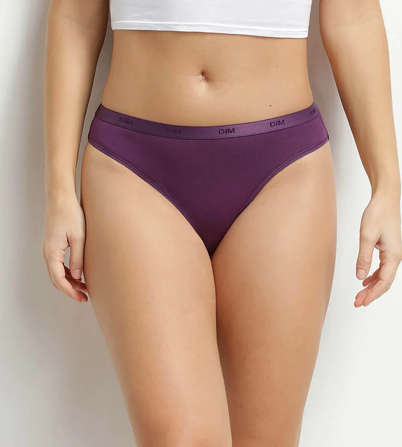 Lot de 5 slips femme coton stretch à message Les Pockets