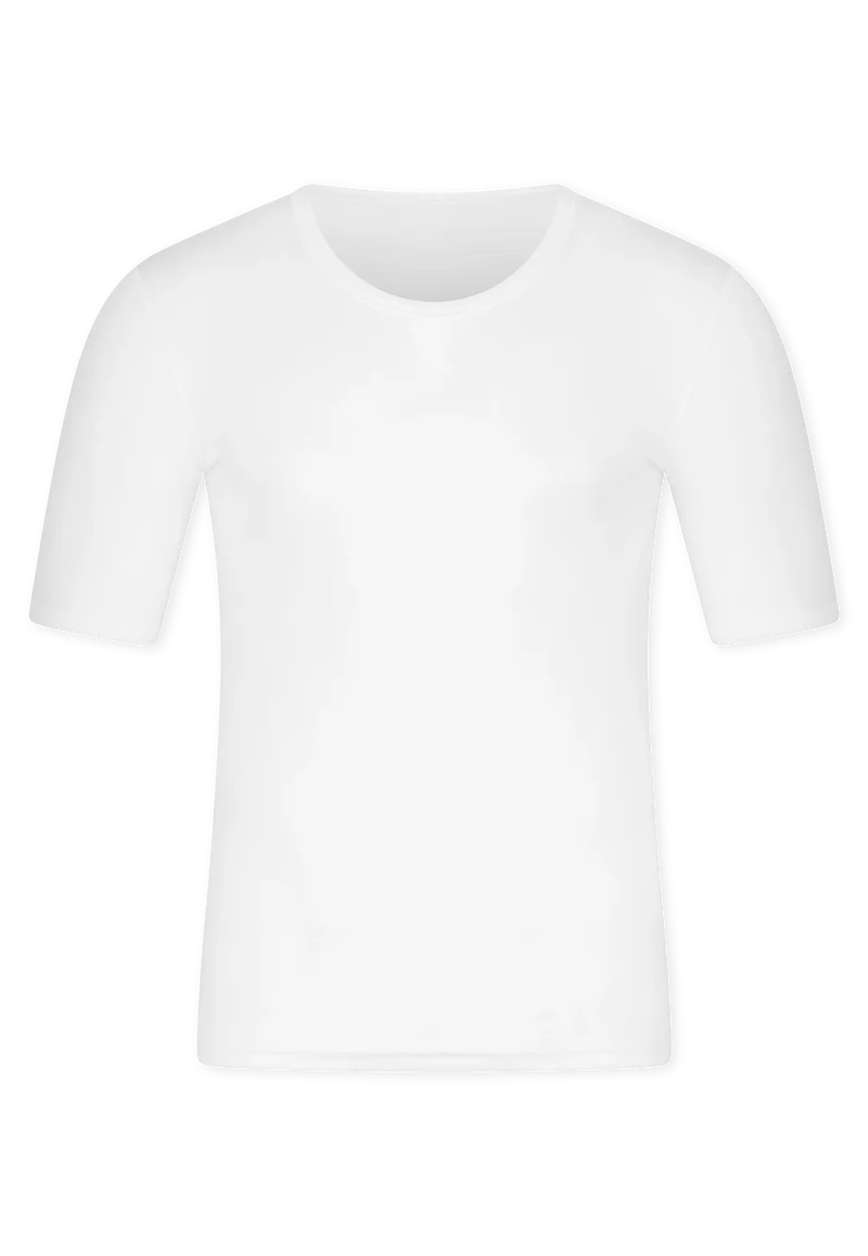 T-Shirt Feinripp Weiss - Essentials