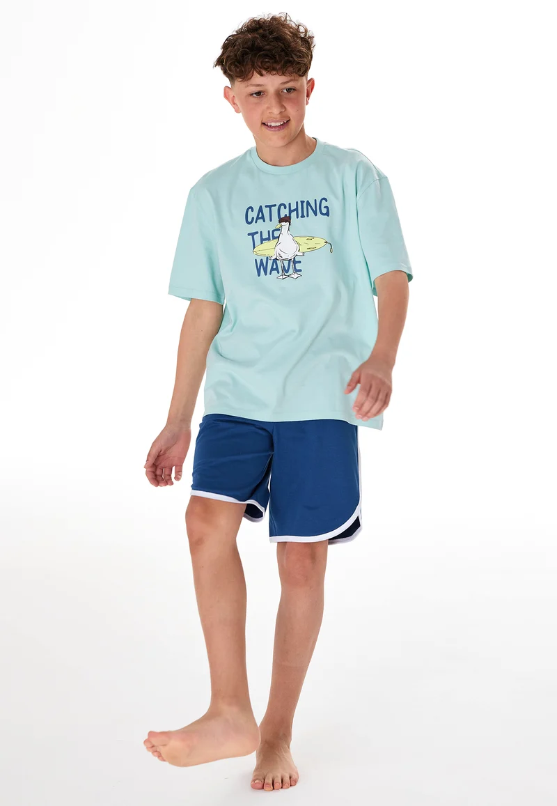 Schlafanzug kurz Blau - Teens Nightwear